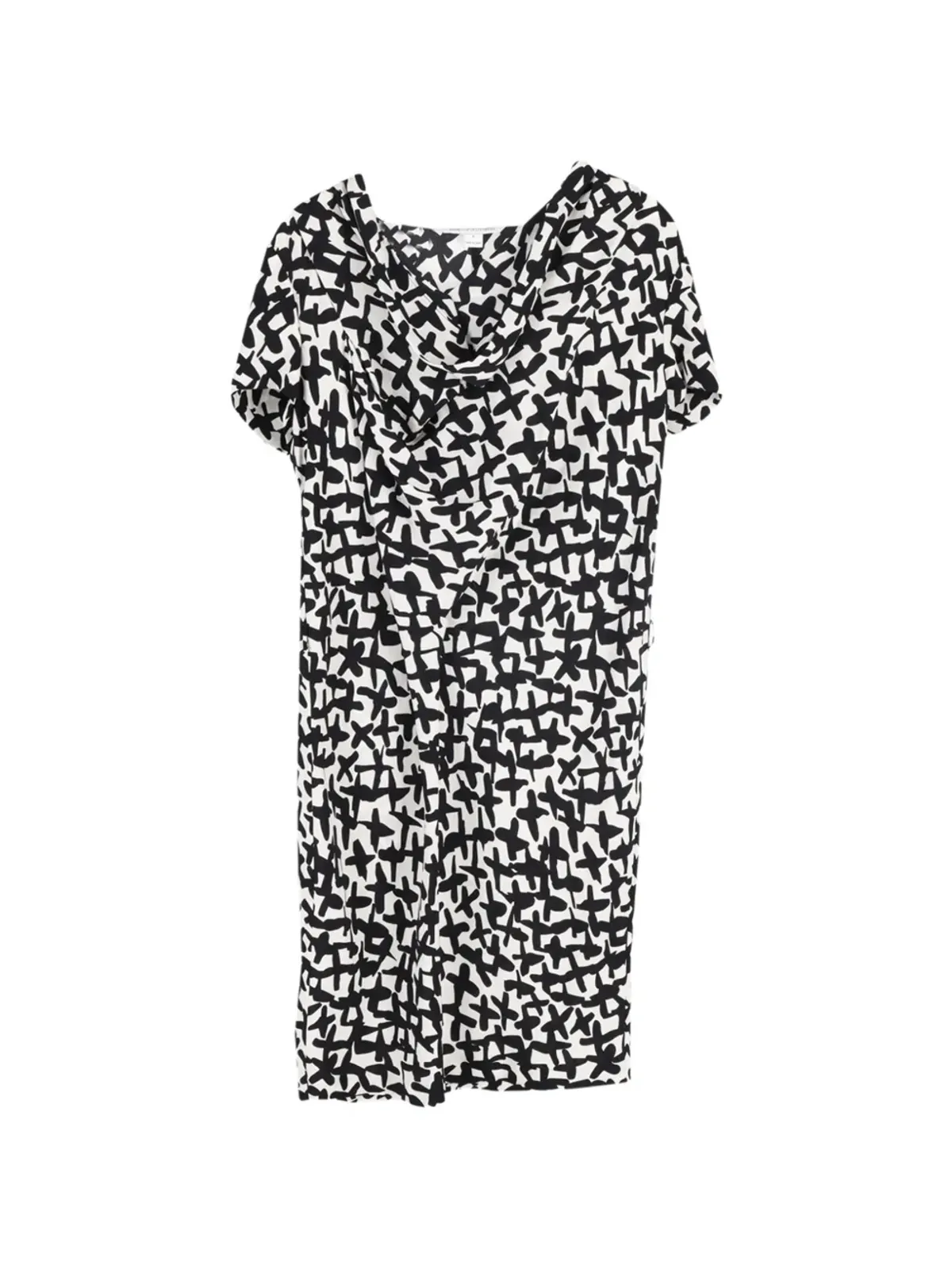 Diane Von Furstenberg Vintage プリント半袖ミニドレス - White - 画像1