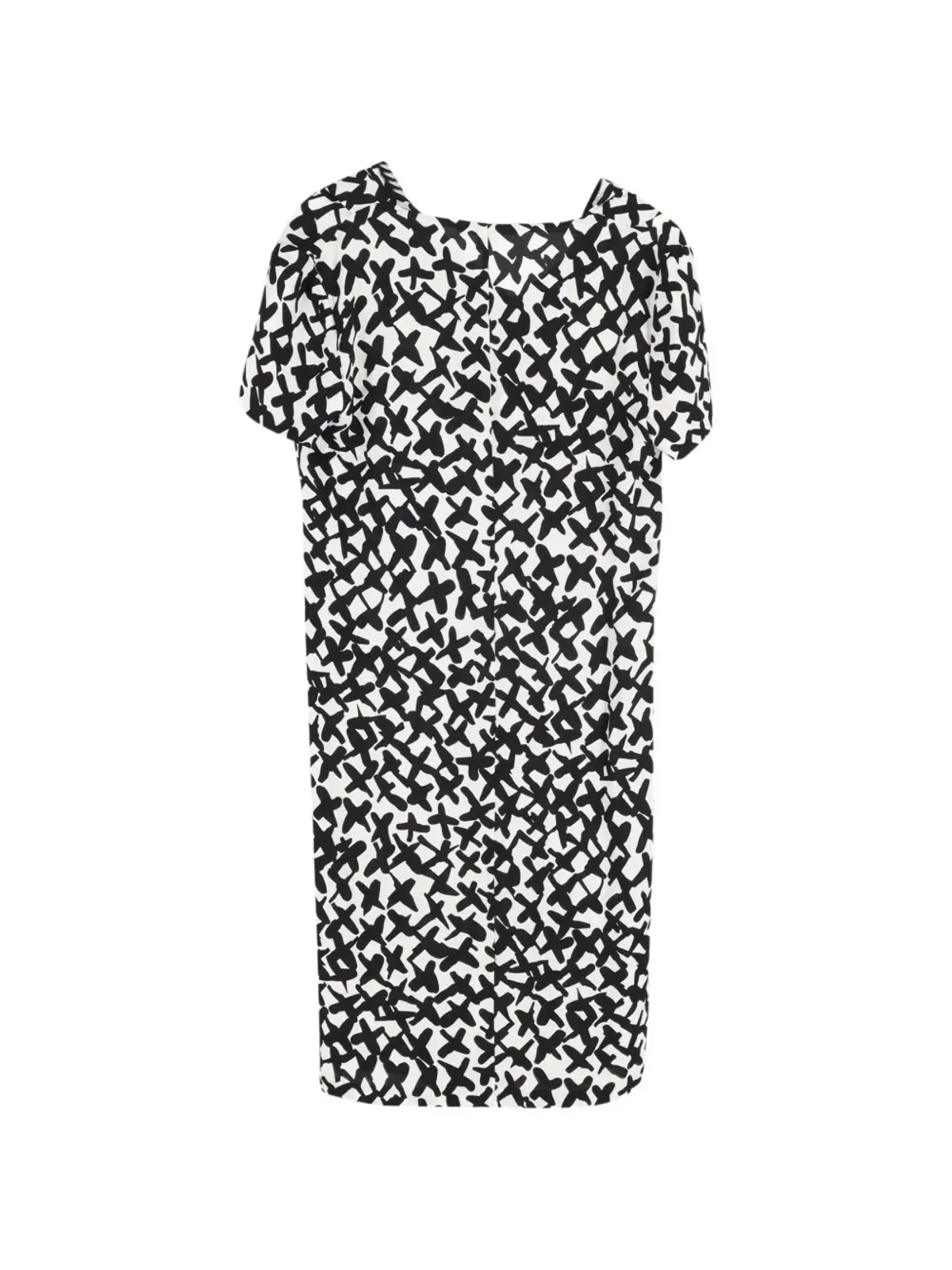 Diane Von Furstenberg Vintage プリント半袖ミニドレス - White - 画像2