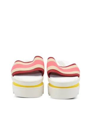 Stella McCartney Pre-Owned プラットフォームストライプスライド - サムネイル5