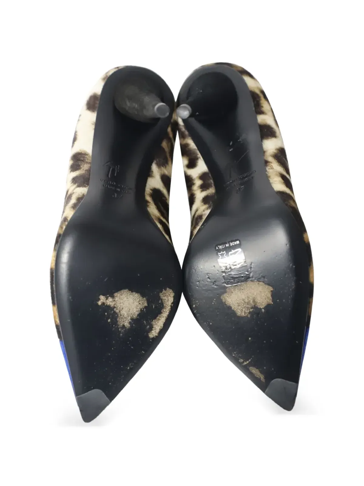 Giuseppe Zanotti Vintage ポインテッド・アニマルプリント・パンプス - 画像5
