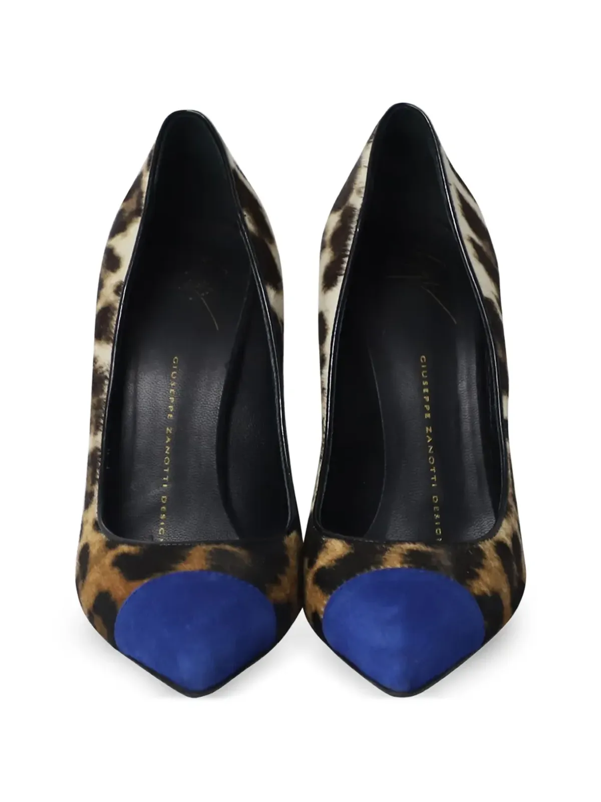 Giuseppe Zanotti Vintage ポインテッド・アニマルプリント・パンプス - 画像4