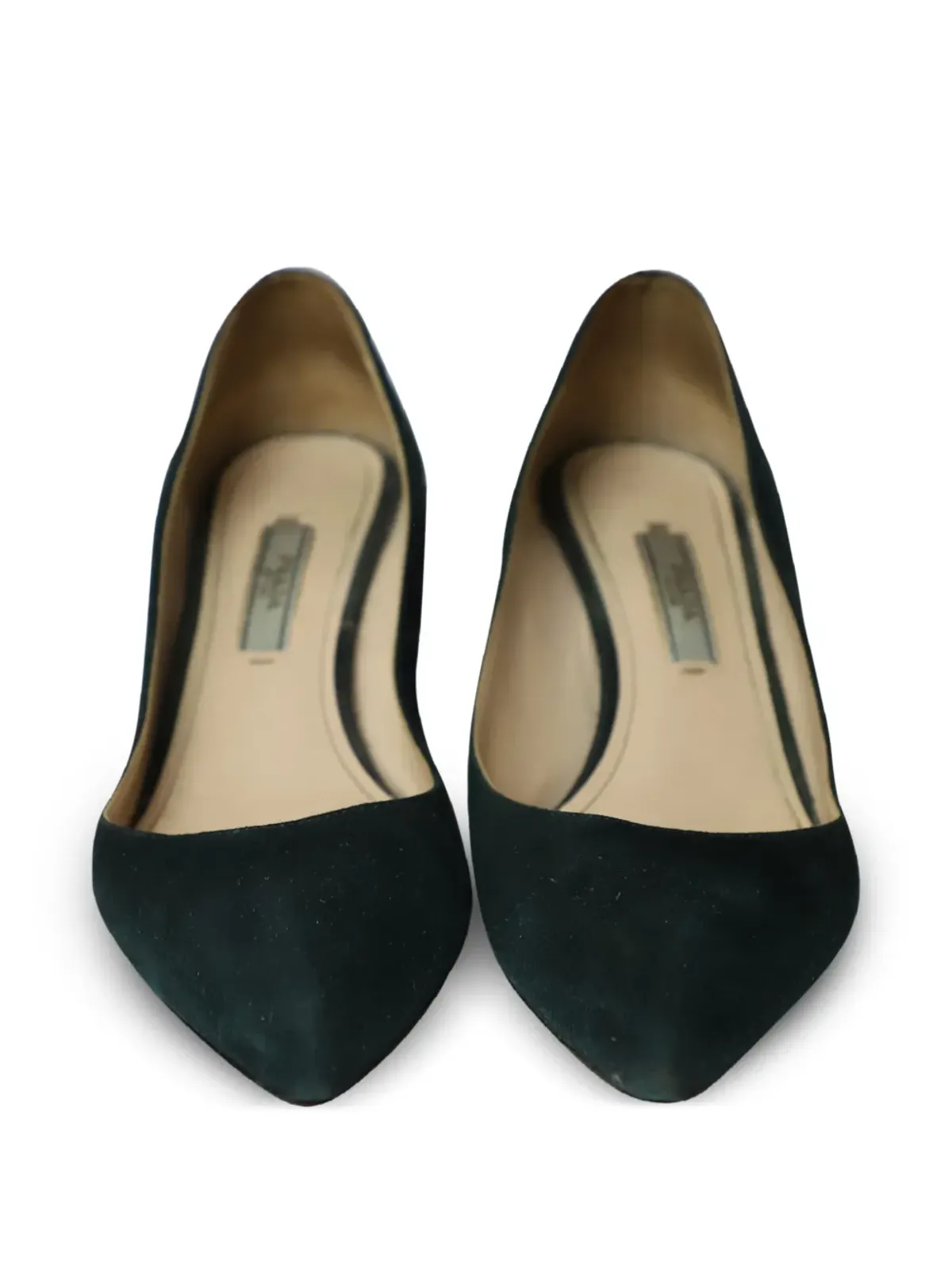 Prada Pre-Owned コーンヒール・スエードパンプス - 画像4