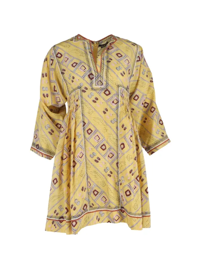 Isabel Marant Vintage Isabel Marant Vintage Vネック・ミニドレス（イエロー）の商品画像