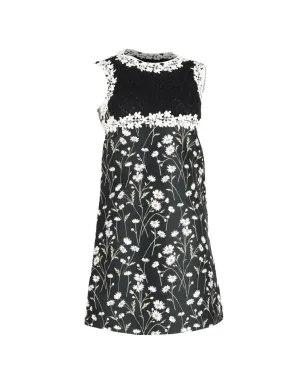 Giambattista Valli Vintage 花柄レースディテールのミニドレス - サムネイル1