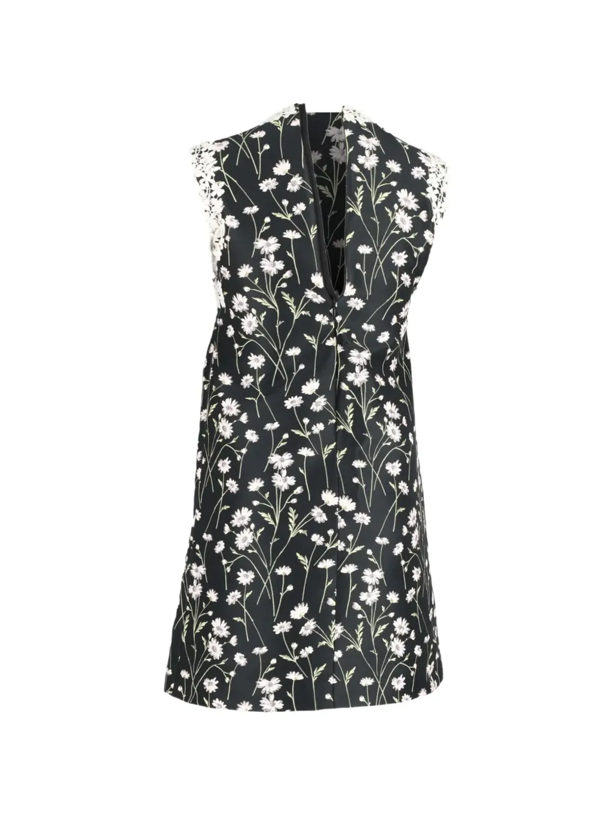 Giambattista Valli Vintage 花柄レースディテールのミニドレス - 画像2