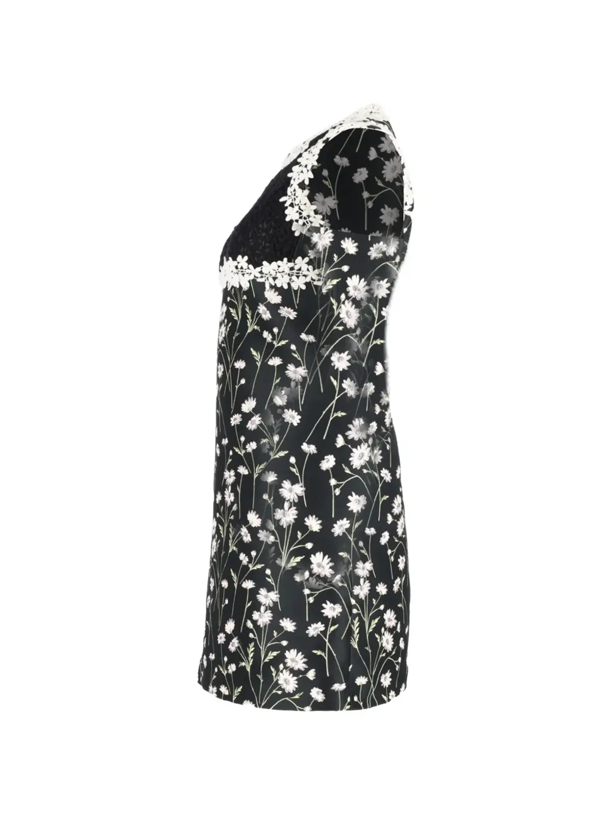 Giambattista Valli Vintage 花柄レースディテールのミニドレス - 画像3