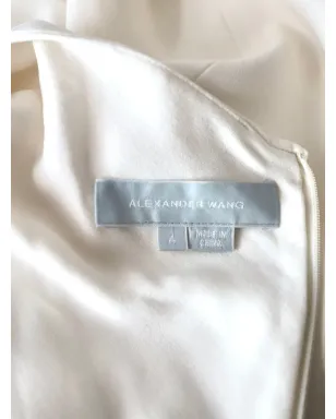 Pre-Owned Alexander Wang ツイストフロント・ホルターネック・ミニドレス - ホワイト - サムネイル4