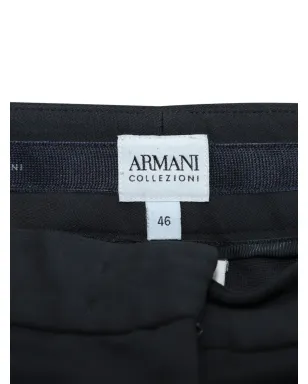 Emporio Armani Vintage ブラックのストレートレッグパンツ - サムネイル3