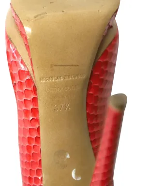 Nicholas Kirkwood snakeskin-effect pumps - Red - サムネイル5
