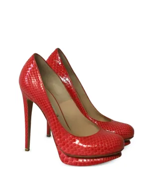 Nicholas Kirkwood snakeskin-effect pumps - Red - サムネイル2