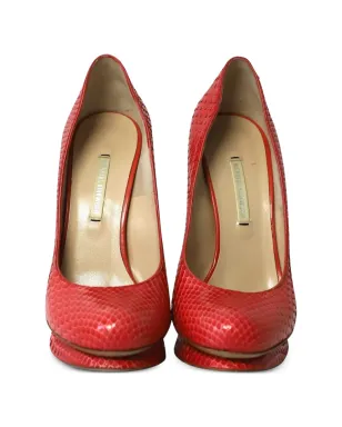 Nicholas Kirkwood snakeskin-effect pumps - Red - サムネイル4