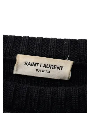 Saint Laurent Pre-Owned スタッド付きモックネックセーター - サムネイル4