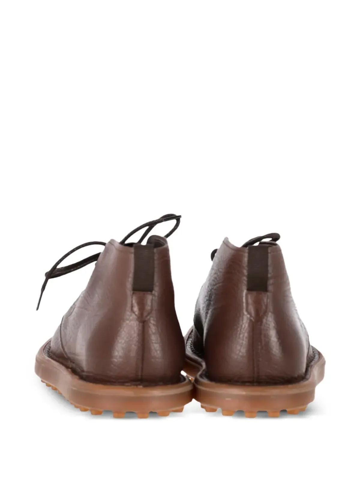Tod's Vintage レースアップレザー デザートブーツ ブラウン - 画像3