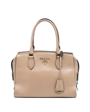 Prada ビンテージ スモールシティ カーフ トリム サフィアーノ トップハンドルバッグ サッチェル - ブラウン - サムネイル1