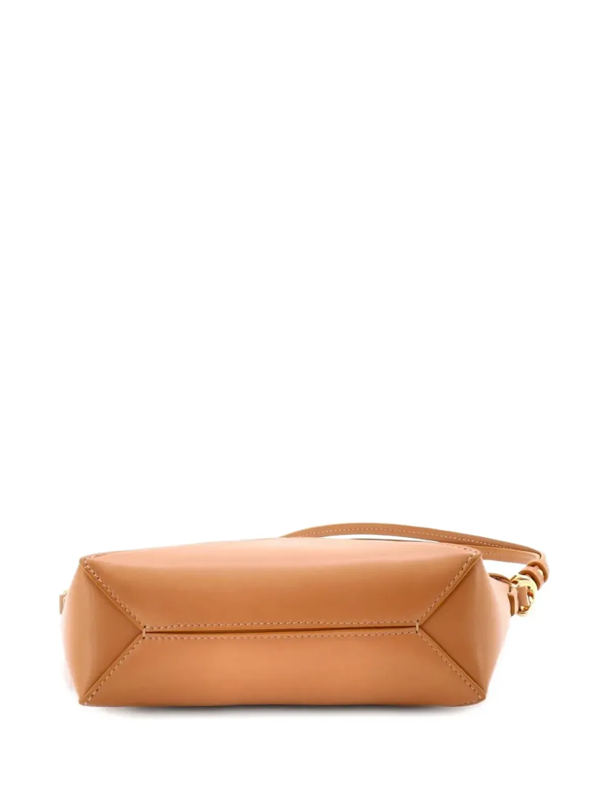 Loewe ビンテージ Puzzle Fold Pouch Bag レザー ショルダーバッグ ブラウン - 画像4