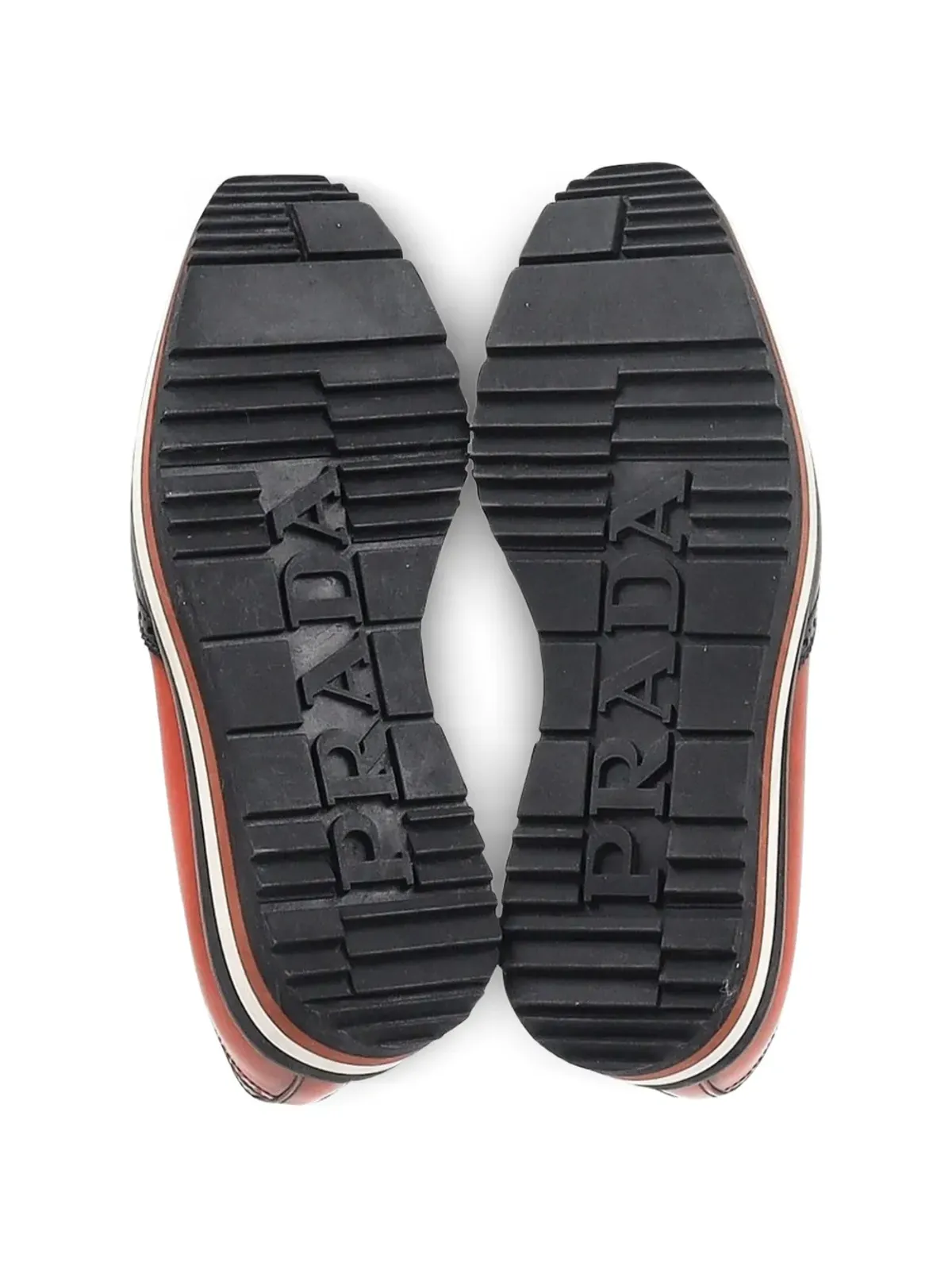 Prada Pre-Owned ブローグ・プラットフォーム・ダービーシューズ - Orange - 画像5
