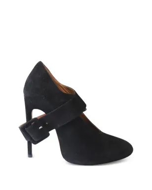 Alaïa Pre-Owned クロスストラップスエードパンプス - サムネイル1