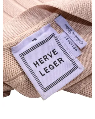 Herve Leger Lilith バンデージ ミニドレス - ベージュ - サムネイル3