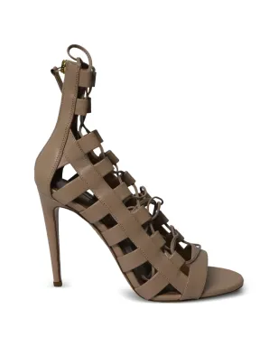 Aquazzura アマゾン レースアップ レザーサンダル - サムネイル1