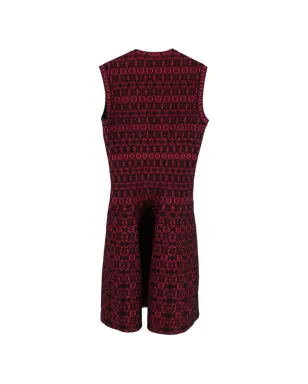 Alaïa Pre-Owned アルハンブラニットドレス - ピンク - サムネイル2