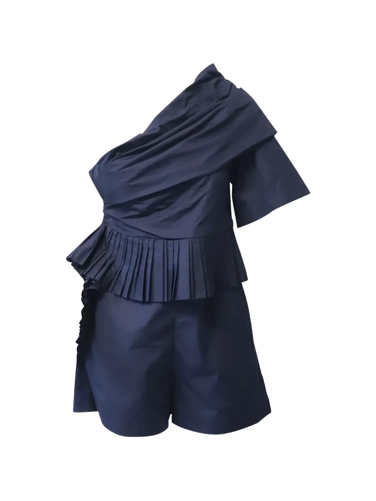 Chloé Vintage アシンメトリカルプリーツプレイスーツ - 画像1