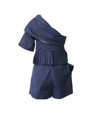 Chloé Vintage アシンメトリカルプリーツプレイスーツ - サムネイル2