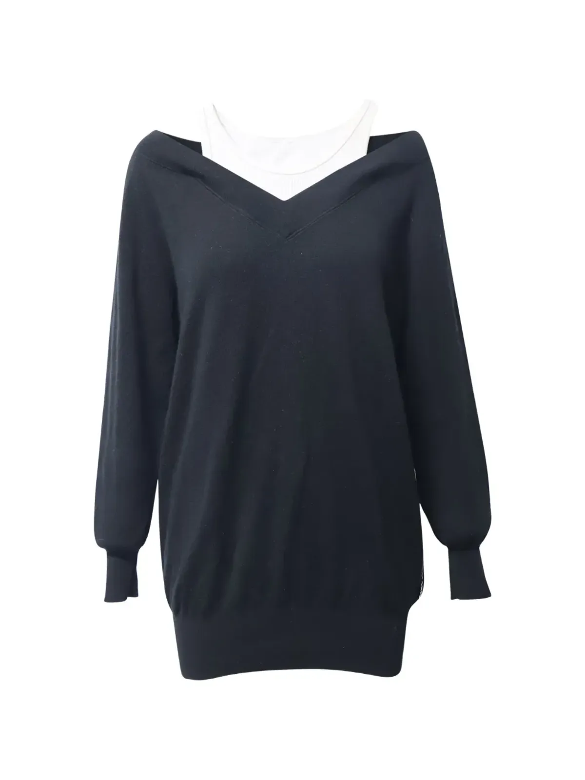Alexander Wang Vネックドレス - ブラック - 画像1