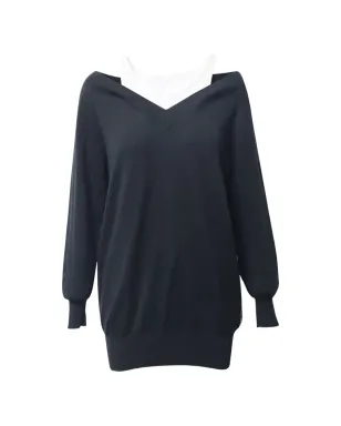 Alexander Wang Vネックドレス - ブラック - サムネイル1