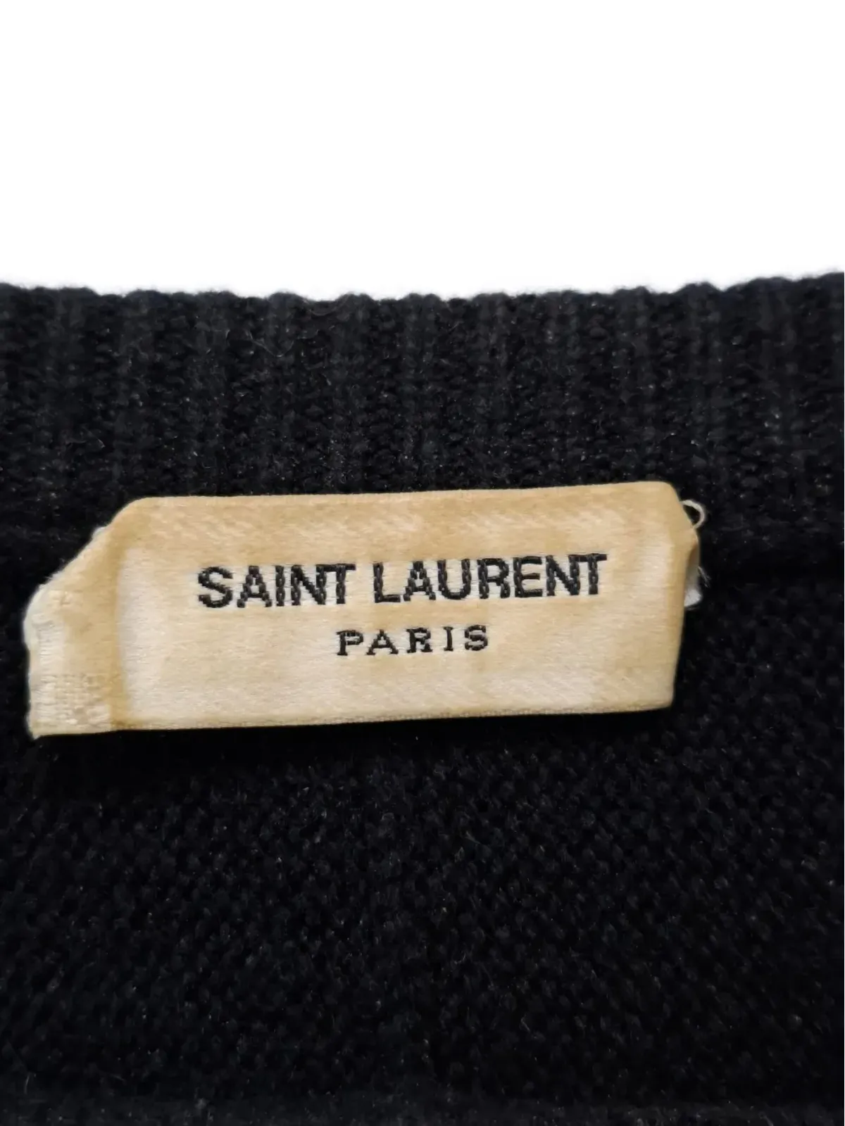 Saint Laurent Pre-Owned ディテール刺繍 クルーネックセーター - 画像4