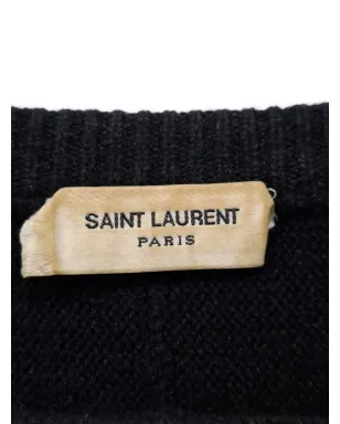 Saint Laurent Pre-Owned ディテール刺繍 クルーネックセーター - サムネイル4