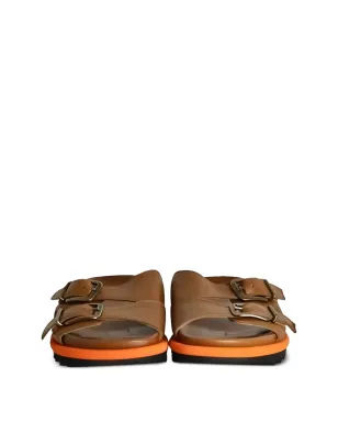Dries Van Noten Pre-Owned buckled leather sandals - Brown - サムネイル4