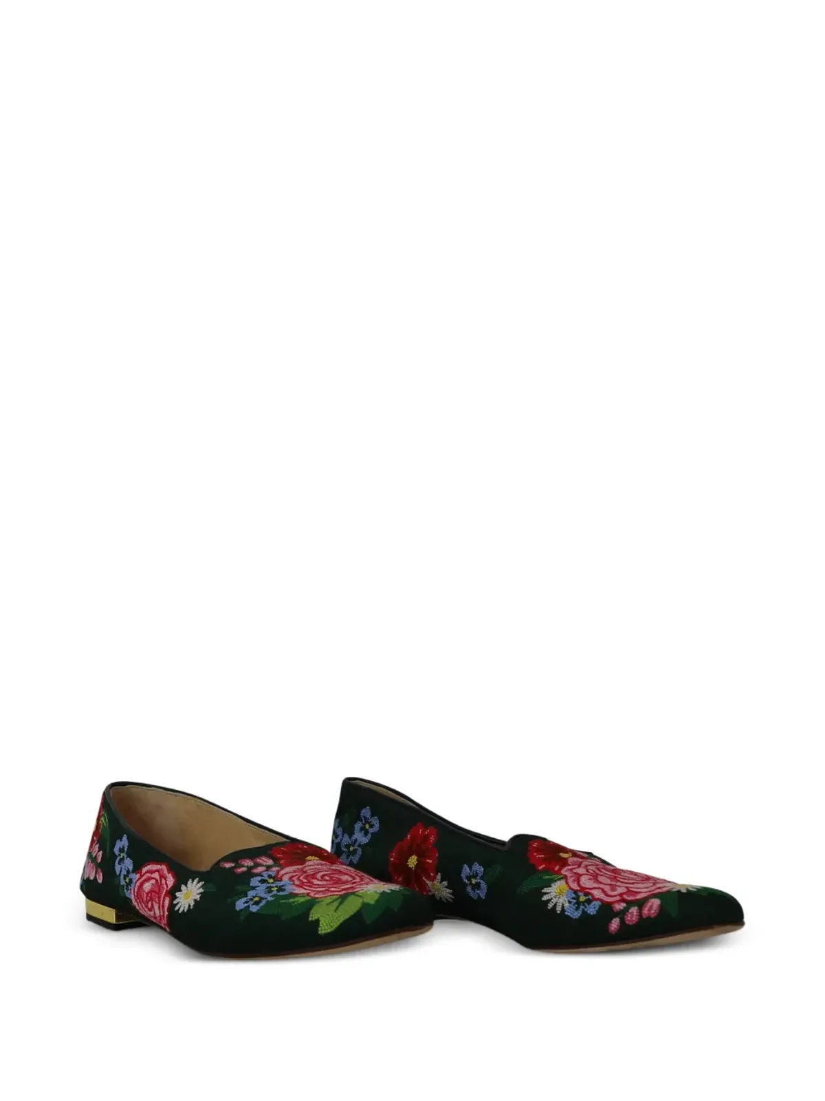 Charlotte Olympia フローラル刺繍ローファー - 画像5