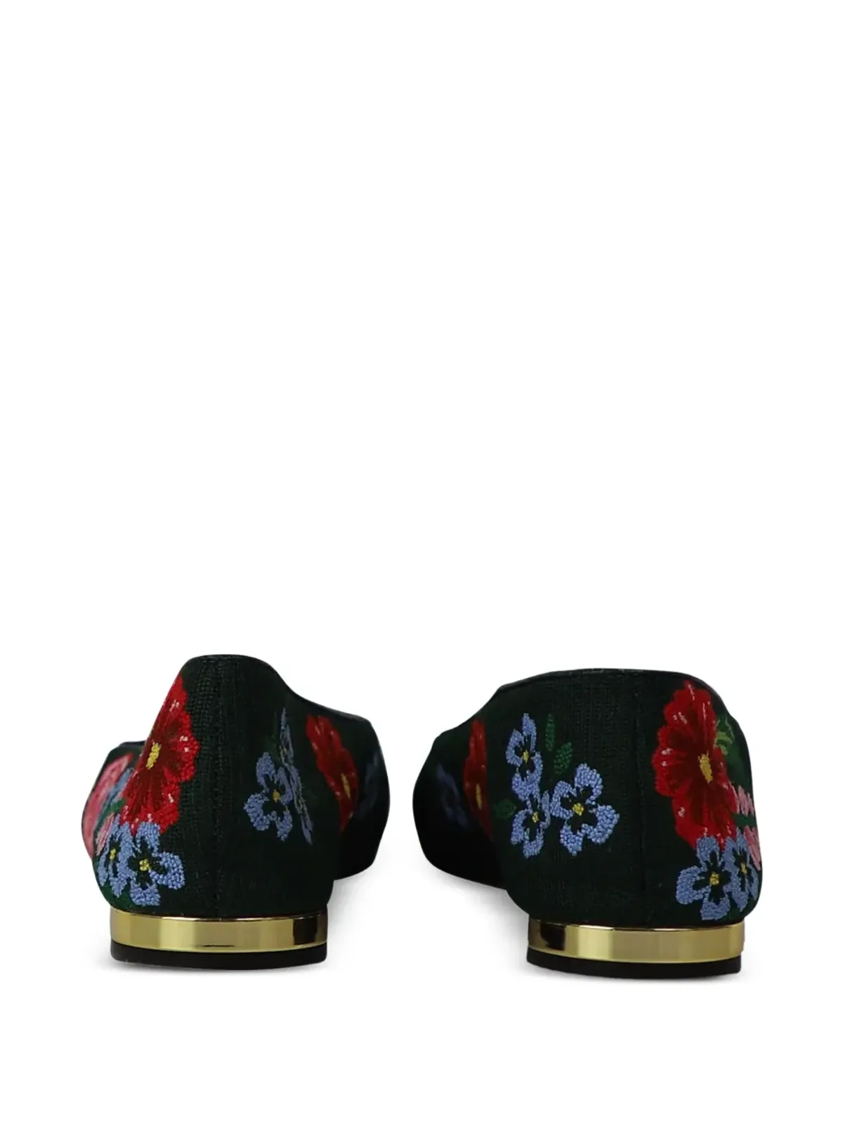Charlotte Olympia フローラル刺繍ローファー - 画像2