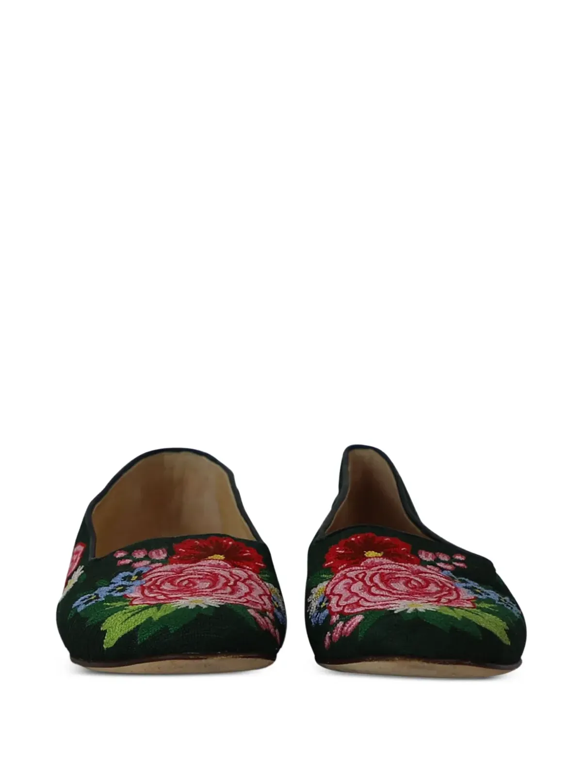 Charlotte Olympia フローラル刺繍ローファー - 画像3