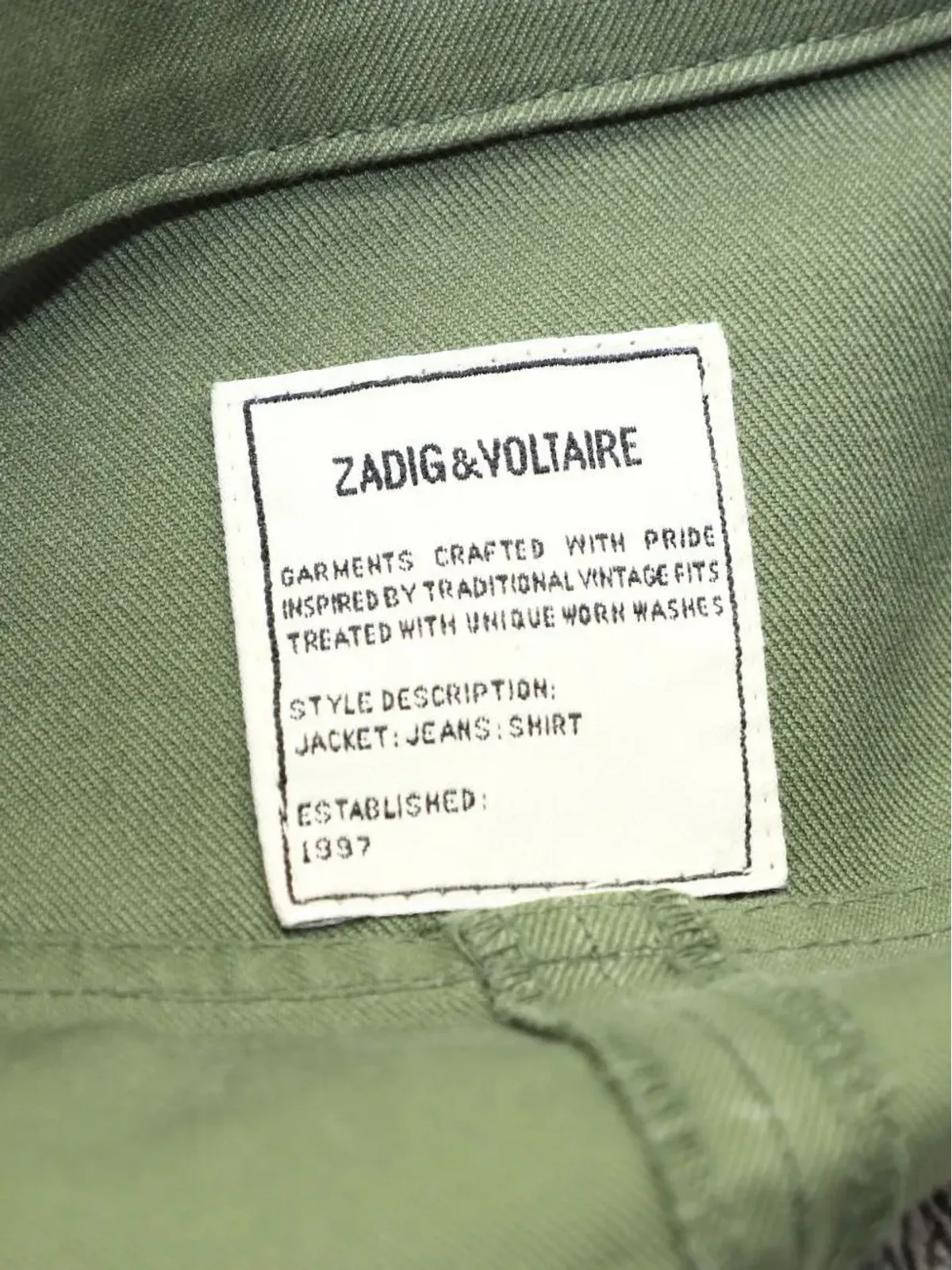 Zadig&Voltaire ブロド タイガー シャツドレス - Green - 画像3