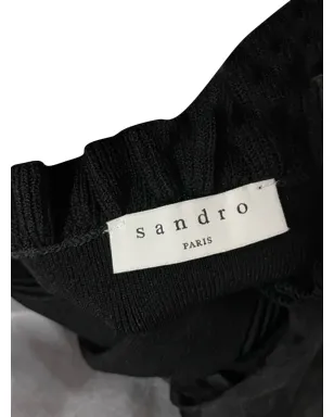 SANDRO ポルカドット シースルー袖 ミニドレス - サムネイル3
