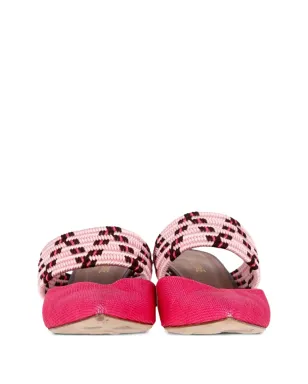Malone Souliers Maisie woven pointed-toe mules - Pink - サムネイル5