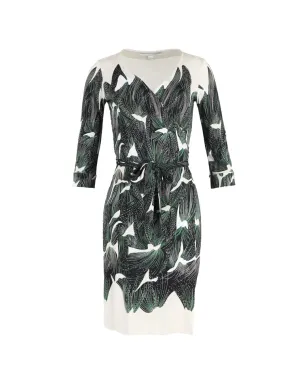 Diane Von Furstenberg Vintage ジュリアン ラップドレス - グリーン - サムネイル1