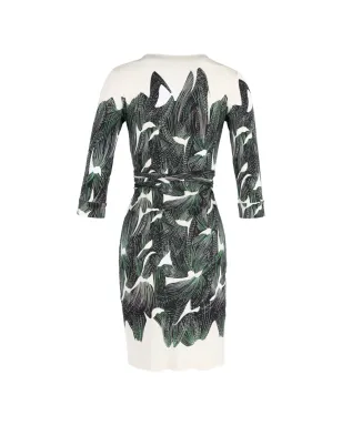 Diane Von Furstenberg Vintage ジュリアン ラップドレス - グリーン - サムネイル2