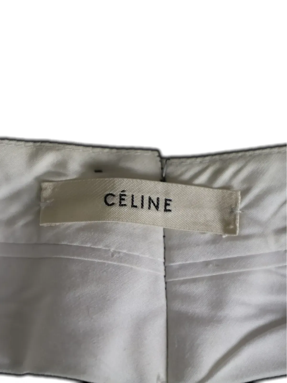 Celine ビンテージ ジップポケット・ストライプディテールパンツ - ブラック - 画像3