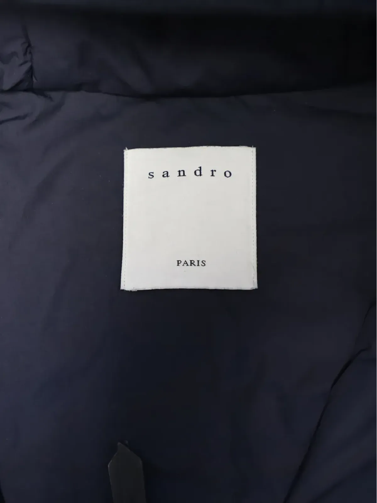 SANDRO フード付きコート（ブラック） - 画像3