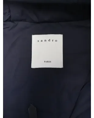 SANDRO フード付きコート（ブラック） - サムネイル3