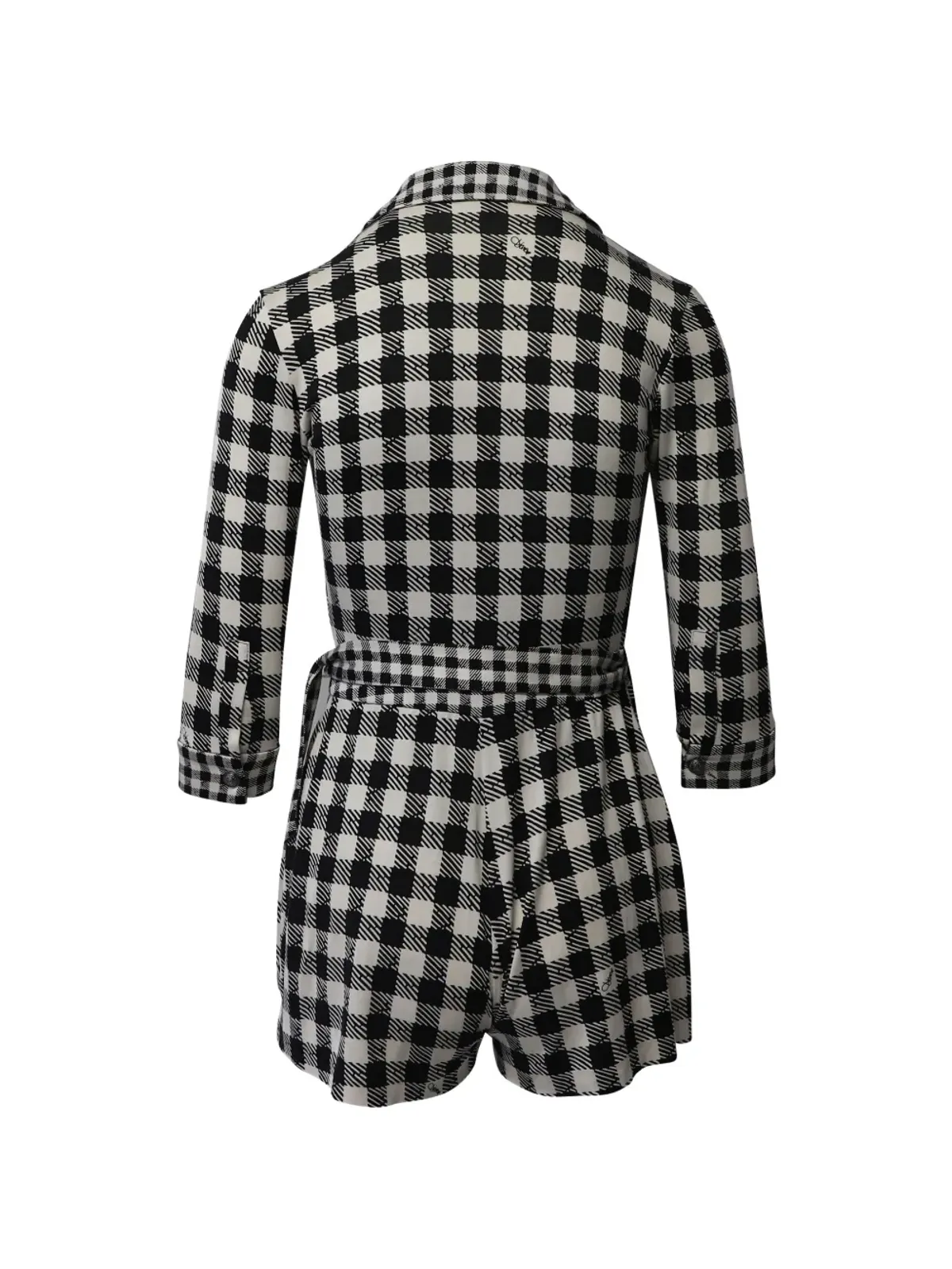 Diane Von Furstenberg Vintage チェック柄プレイスーツ - 画像1