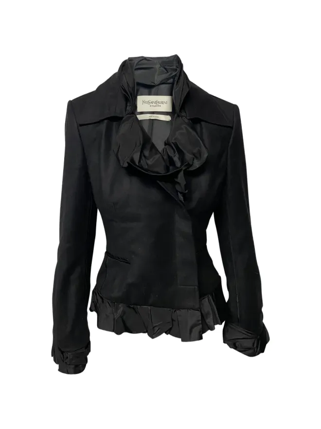Saint Laurent Pre-Owned Saint Laurent Pre-Owned リヴ・ゴーシュ ラッフル イブニング ブレザーの商品画像