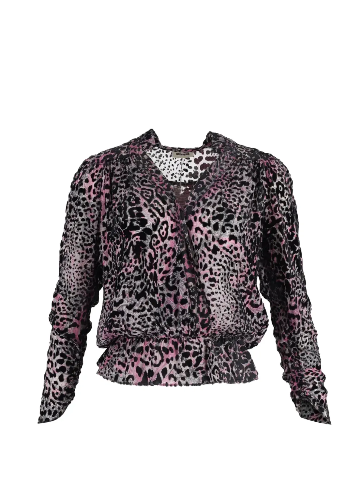 Zadig&Voltaire 豹柄 Vネック ブラウス - 画像1