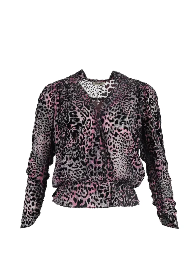 Zadig&Voltaire Zadig&Voltaire 豹柄 Vネック ブラウスの商品画像