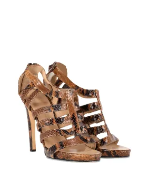 Giuseppe Zanotti Vintage ストラップエンボスレザー サンダル - サムネイル2