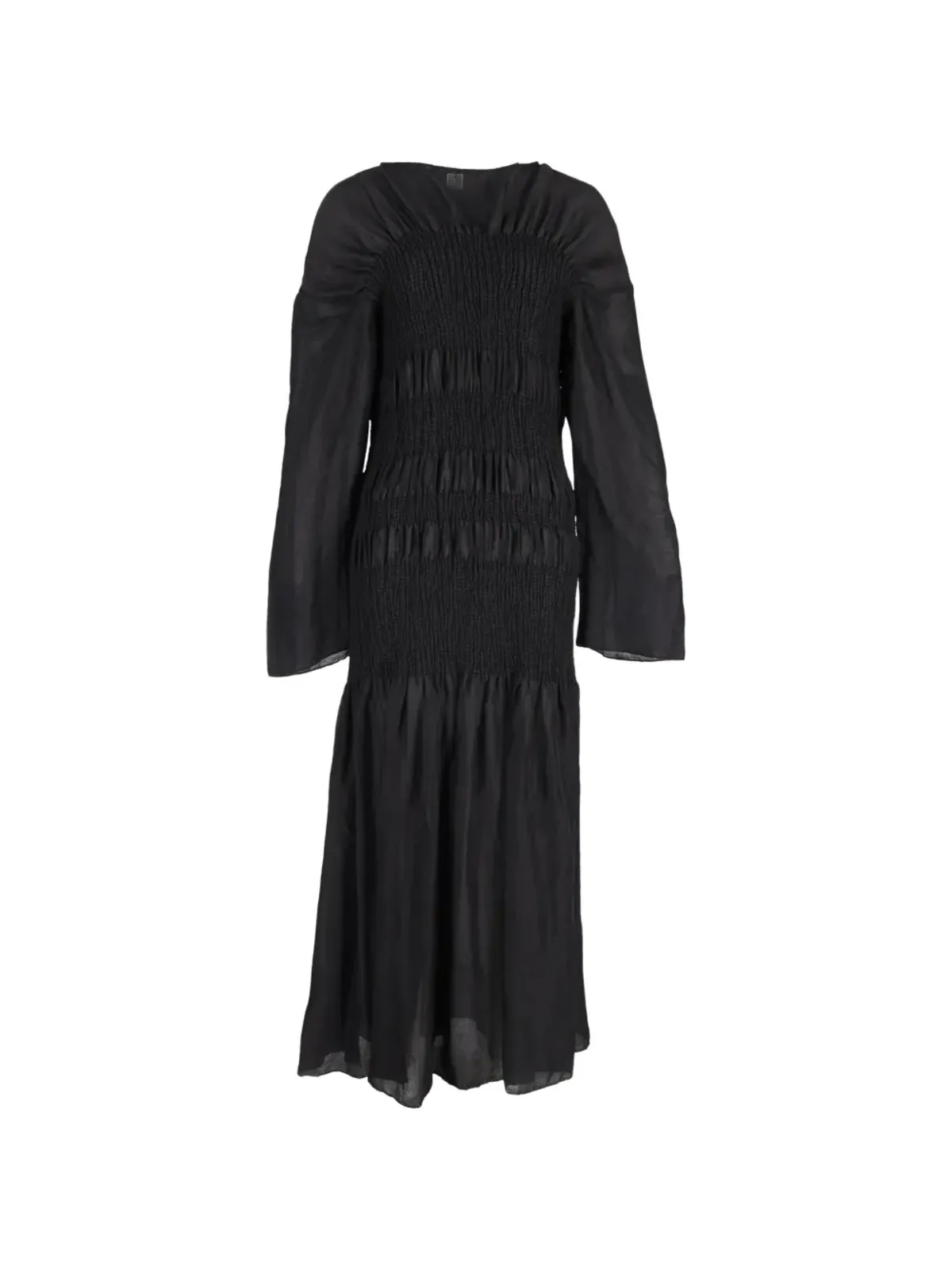 TOTEME Coripeマキシドレス ブラック - 画像1