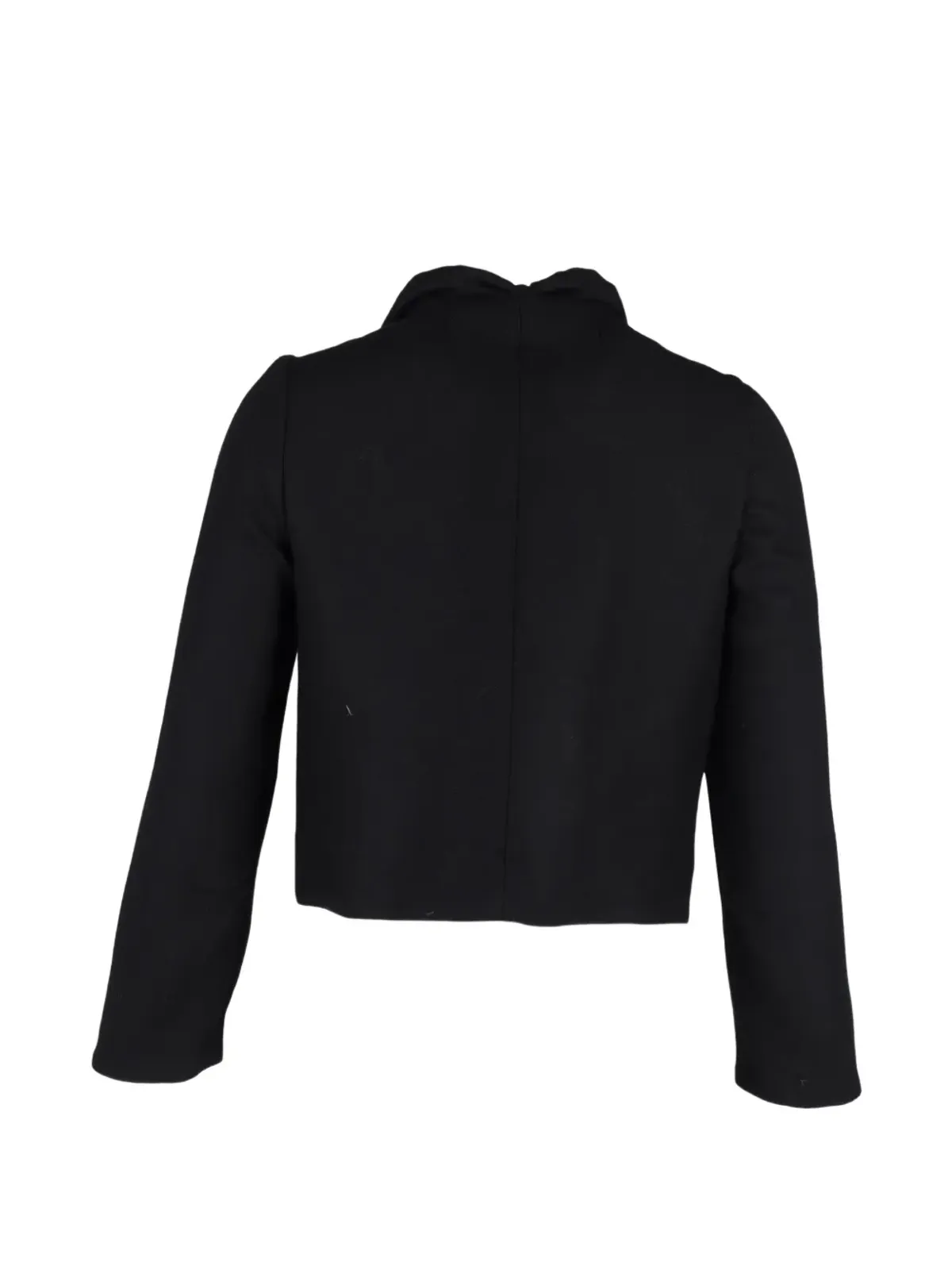 Marni Pre-Owned tie-detail long-sleeve cropped jacket - Black - 画像3