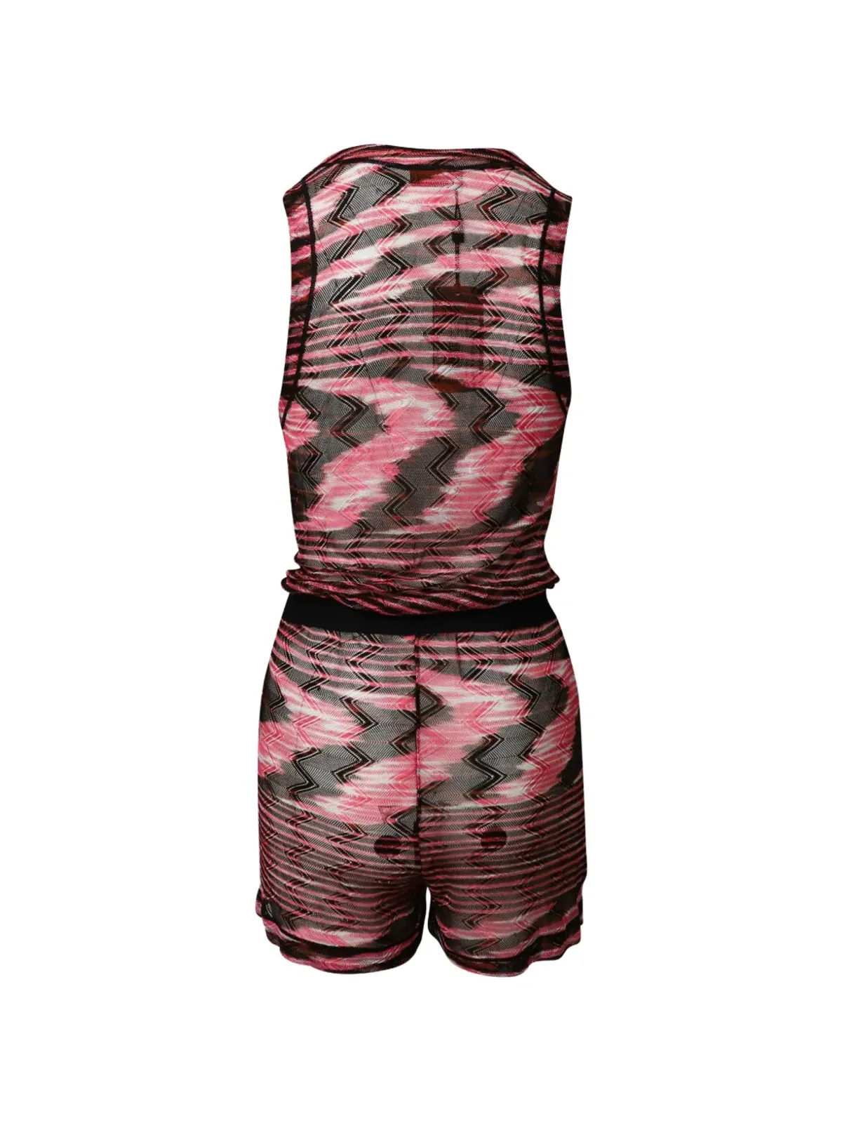 Missoni Pre-Owned Plymouth zig-zag patterned playsuit - Black - 画像2